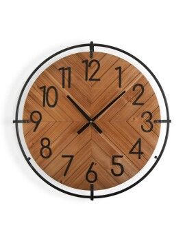 Reloj de Pared Versa Metal Madera MDF Madera MDF y metal 4,5 x 60 x 60 cm