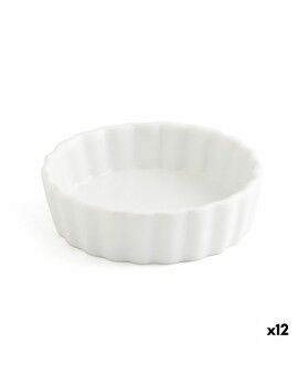 Bandeja de Aperitivos Quid Gastro Fun Blanco Cerámica 10,5 x 3 cm (12 Unidades)