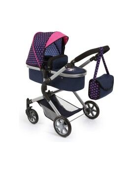 Carrito para Muñecas Reig Combi Neo Pro Azul marino 63 cm