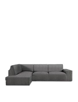 Funda para chaise longue de brazo largo izquierdo Eysa ROC Gris oscuro 110 x 120 x 500 cm