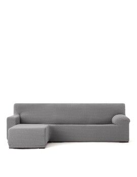 Funda para chaise longue de brazo corto izquierdo Eysa JAZ Gris 120 x 120 x 360 cm