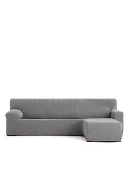 Funda para chaise longue de brazo corto derecho Eysa JAZ Gris 120 x 120 x 360 cm