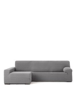 Funda para chaise longue de brazo largo izquierdo Eysa JAZ Gris 180 x 120 x 360 cm