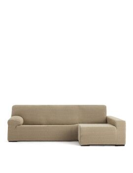 Funda para chaise longue de brazo largo derecho Eysa JAZ Beige 180 x 120 x 360 cm