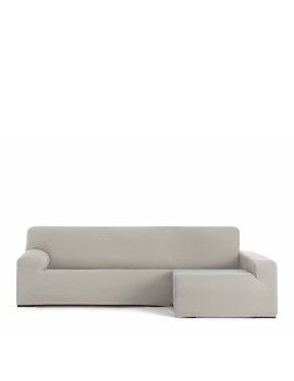 Funda para chaise longue de brazo largo derecho Eysa BRONX Beige Lino 170 x 110 x 310 cm