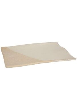 Centro de Mesa Romimex Blanco Beige 32 x 5 x 24 cm Rectangular