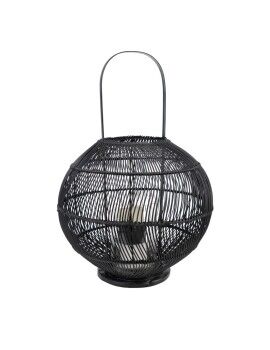 Lanterna Romimex Preto Metal vime Vidro 38 x 56 x 38 cm Bol