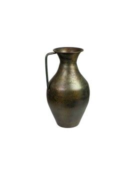 Vaso Romimex Antique Castanho Metal 22 x 39 x 22 cm Com pega