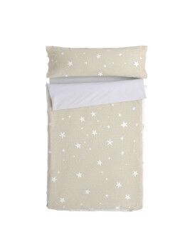 Saco Nórdico sin Relleno HappyFriday Basic Kids Little star Beige 105 x 200 cm