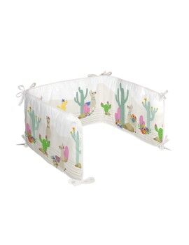 Protector de Cuna HappyFriday Moshi Moshi Cute llamas Multicolor 210 x 40 cm