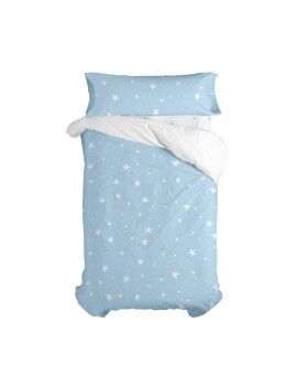 Juego de funda nórdica HappyFriday Basic Kids Azul Cama de 105 2 Piezas