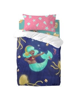 Conjunto de capa de edredom HappyFriday Mr Fox Happy mermaid Multicolor Berço de Bebé 2 Peças