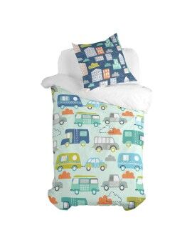 Juego de funda nórdica HappyFriday Moshi Moshi Holidays Multicolor Cama de 80 2 Piezas