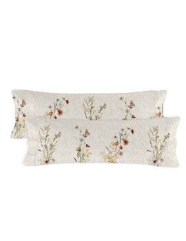 Funda de almohada HappyFriday Wild flowers Multicolor 45 x 110 cm (2 Unidades)