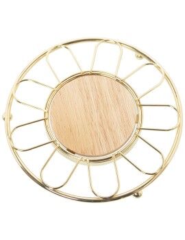 Individuais Alexandra House Living Dourado Metal 20 x 2 x 20 cm