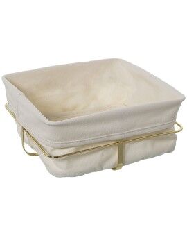 Cesta para el Pan Alexandra House Living Blanco Metal 21 x 10 x 21 cm