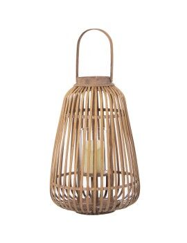 Farol Alexandra House Living Marrón Mimbre 30 x 45 x 30 cm Portavelas