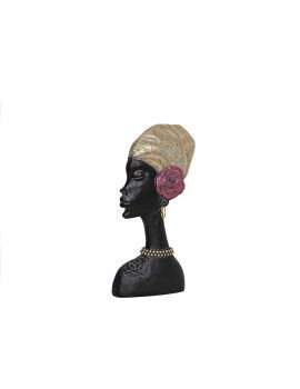 Busto Romimex Castanho Resina Africana 16 x 30 x 5 cm