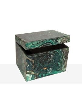 Caja-Joyero Romimex Verde Vidrio 20 x 14 x 12 cm