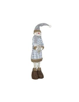 Figura Romimex Gris Poliéster 23 x 72 x 12 cm Muñeco de Nieve