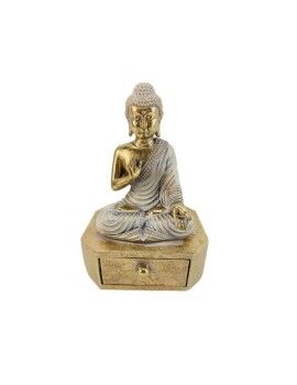 Figura Decorativa Romimex Dorado Buda 11 x 17 x 9 cm