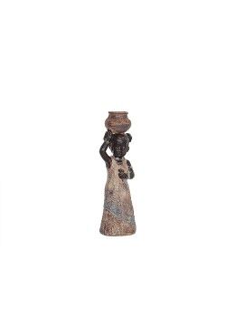 Figura Decorativa Romimex Castanho Natural Africana 8 x 26 x 7 cm