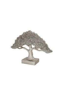 Escultura Romimex Plateado Árbol 31 x 22 x 8 cm