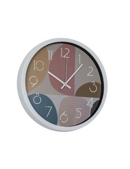 Reloj de Pared Romimex Blanco Verde Rosa Poliestireno 30 x 30 x 4 cm