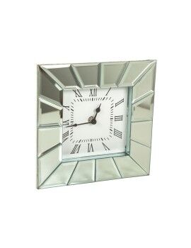 Reloj de Mesa Romimex Plateado Vidrio 20 x 20 x 5 cm