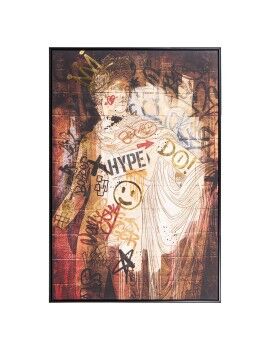 Cuadro Alexandra House Living Graffiti Madera 80 x 120 cm