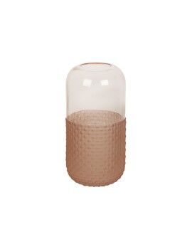 Vaso Romimex Rosa Vidro 15 x 30 x 15 cm