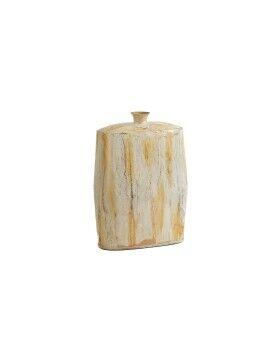 Vaso Romimex Branco Dourado Alumínio 28 x 41 x 13 cm