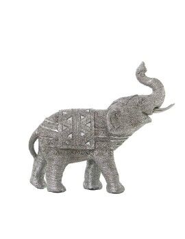 Figura Decorativa Alexandra House Living Plateado Plástico Elefante 15 x 32 x 30 cm