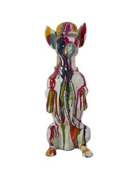 Figura Decorativa Alexandra House Living Multicolor Plástico Cão Quadro 16 x 13 x 30 cm