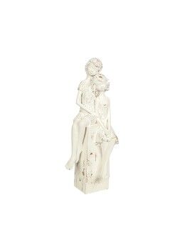 Figura Decorativa Romimex Blanco Resina Niños 15 x 39 x 12 cm