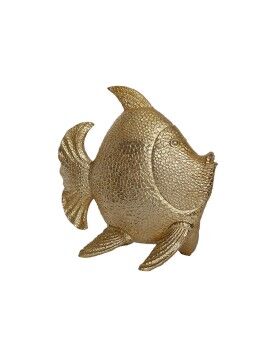 Figura Decorativa Romimex Dourado Resina Peixe 36 x 34 x 17 cm