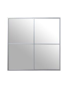 Espejo de pared Alexandra House Living Plateado Metal Ventana 5 x 73 x 73 cm