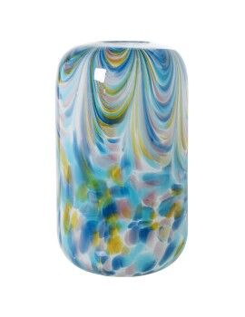 Vaso Alexandra House Living Azul Branco Cristal 18 x 18 x 31 cm