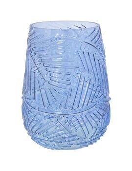 Vaso Alexandra House Living Azul Cristal 17 x 17 x 23 cm