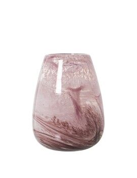 Vaso Alexandra House Living Cor de Rosa Cristal 15 x 15 x 22 cm