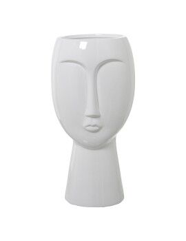 Vaso Alexandra House Living Branco Cerâmica Brilhante Face 22 x 22 x 47 cm