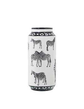 Vaso Alexandra House Living Branco Cerâmica Zebra 16 x 16 x 29 cm