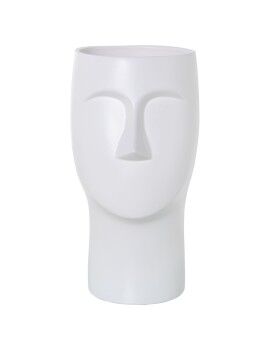 Vaso Alexandra House Living Branco Cerâmica Face 17 x 18 x 38 cm