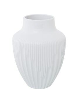 Vaso Alexandra House Living Branco Cerâmica 18 x 18 x 23 cm