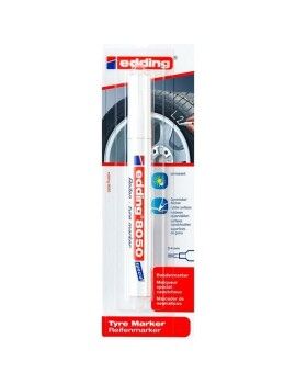 Rotulador permanente Edding Branco 2-4 mm (5 Unidades)