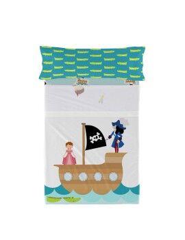 Conjunto de Lençóis HappyFriday Mr Fox Flying Boy Multicolor 2 Peças