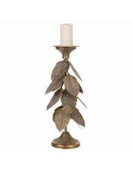 Candelabro Alexandra House Living Dourado Ferro 19 x 43 x 19 cm Folhas