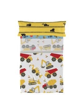 Conjunto de Lençóis HappyFriday Mr Fox Machinery Multicolor Solteiro 2 Peças