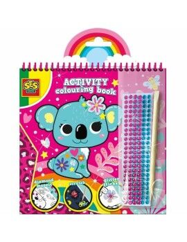 Dibujos para pintar SES Creative Activity Colouring Book 3 en 1 Cuaderno