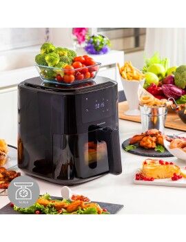 Freidora de Aire con Báscula InnovaGoods Fryinn Balance 5000 Negro 1500 W 5 L Acero Inoxidable